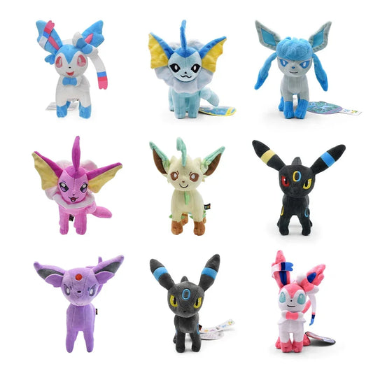 Leafeon Vaporeon Glaceon Sylveon Espeon Umbreon Vaporeon Sylveon Plush Toy Stuffed Animal Collectible Soft Plushies Cartoon Doll