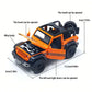 1/36 Convertible Wrangler Off-road Vehicle, Die-cast Metal, Boy's Toy, Four Doors Opening, Pull-back Function
