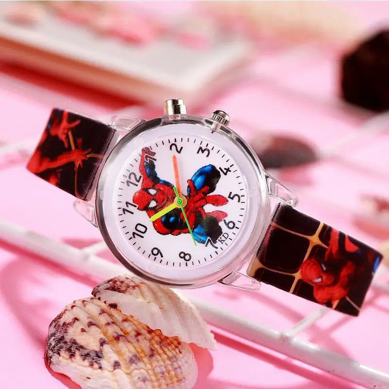 Cartoon Frozen Elsa Princess Fashion Children's Watch Boys and Girls Student Watch with Light Can Be Illuminated at Any Time Fas