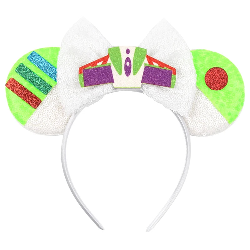 2023 Mouse Ears Headband For Kids Adult Halloween Spider Sequins Bow Hairband Festival Party Cospaly DIY Hair Accessories