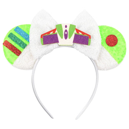 2023 Mouse Ears Headband For Kids Adult Halloween Spider Sequins Bow Hairband Festival Party Cospaly DIY Hair Accessories