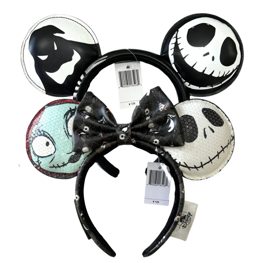 New Halloween Mickey Minnie Mouse Ears Headband Holiday Party Cosplay Hairband EARS COSTUME Plush Adult/Kids Headband Gift