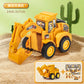 Engineering Vehicle Model Press Sliding Car Excavator Bulldozer Children Educational Construction Vehicle Toy Kids Boy Gift