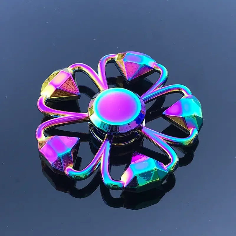 1 piece set colorful fidget spinner for adults zinc alloy stress relief toy office anxiety relief stress relief leisure gift