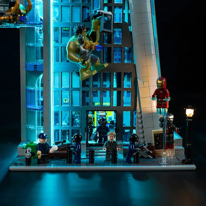 Lazishi LED light 76269 set is suitable for Avengers Tower building blocks (including lighting accessories only)
