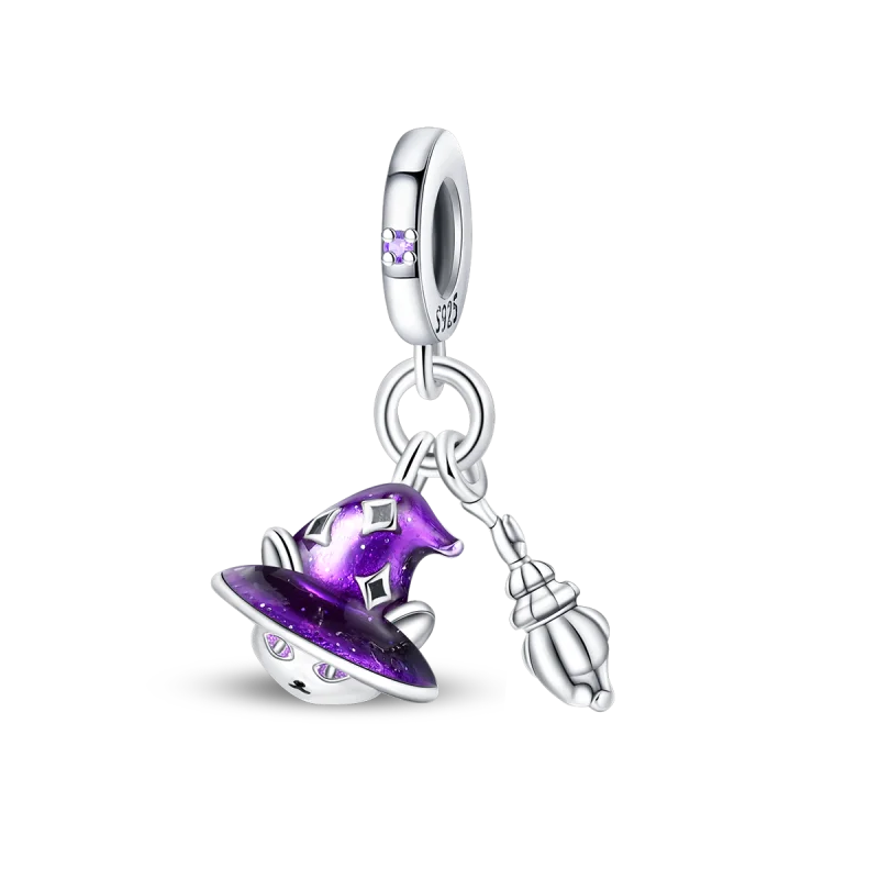 New in 925 Silver Halloween Collection Charm Glowing skull Beads Fit pand 3mm Bracelet DIY Pendant Woman Jewelry 2024 Hot Sale