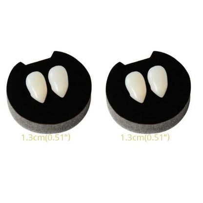 1-4Pcs Halloween Vampire Dentures Prop Halloween party Costume DIY Cosplay Props Decoration False Teeth With Dental Gum