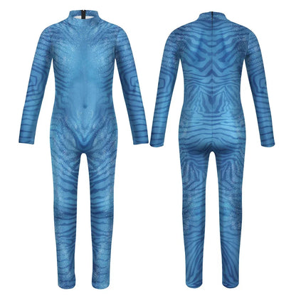 [You're My Secret] Avatar Cosplay Costume Carnival Movie Themed 3D Digital Print Elastic Zentai Pet Suit Purim Catsuit Bodysuits