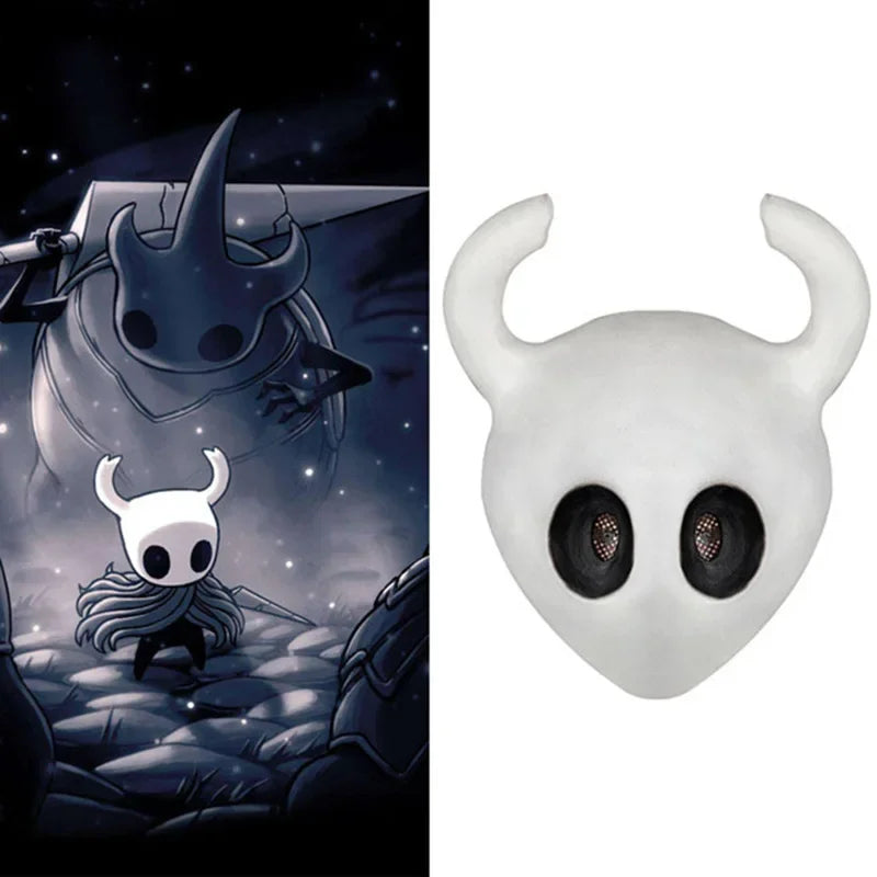 Hollow Knight Mask Game Cosplay Party Mask Halloween Role Play Costume Helmet Adventure Dress Up Funny Toy Gift