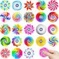 10PCS Fidget Spinners Bulk Anxiety ADHD Stress Relief Toys Party Favors Birthday Gifts for Kids Boys Girls Classroom Prizes