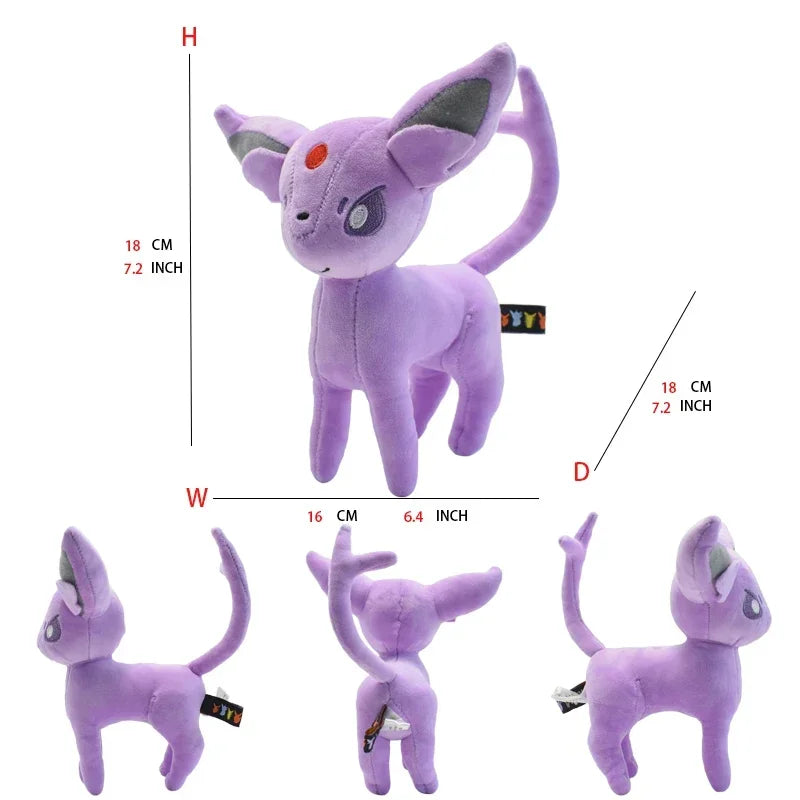 Leafeon Vaporeon Glaceon Sylveon Espeon Umbreon Vaporeon Sylveon Plush Toy Stuffed Animal Collectible Soft Plushies Cartoon Doll