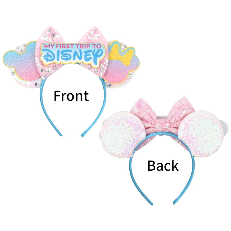 2023 Mouse Ears Headband For Kids Adult Halloween Spider Sequins Bow Hairband Festival Party Cospaly DIY Hair Accessories