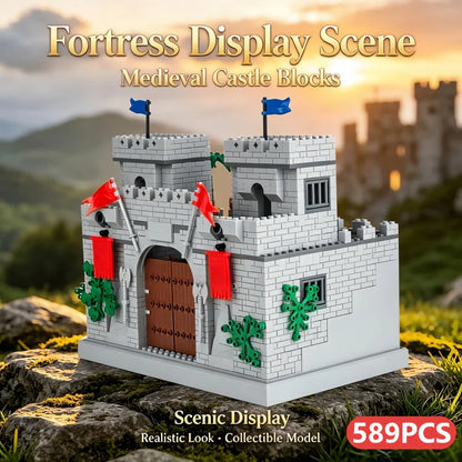 Creative DIY Medieval Roman Knight Castle Building Set Model, Christmas, Halloween and Birthday Gift, Military Collectible Toy