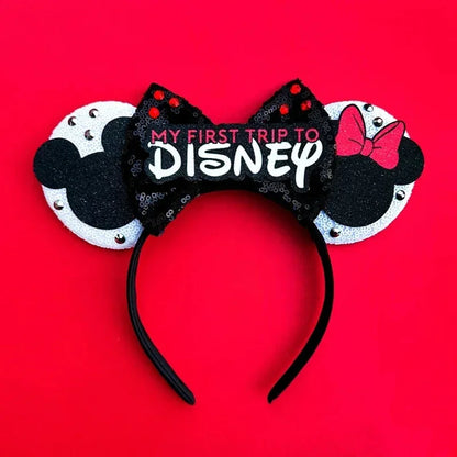 Disney Halloween Ear Headbands For Adults Kids Cosplay Bat Skeleton Maleficent Hairband Girls Ghost Women Party Hair Accessories