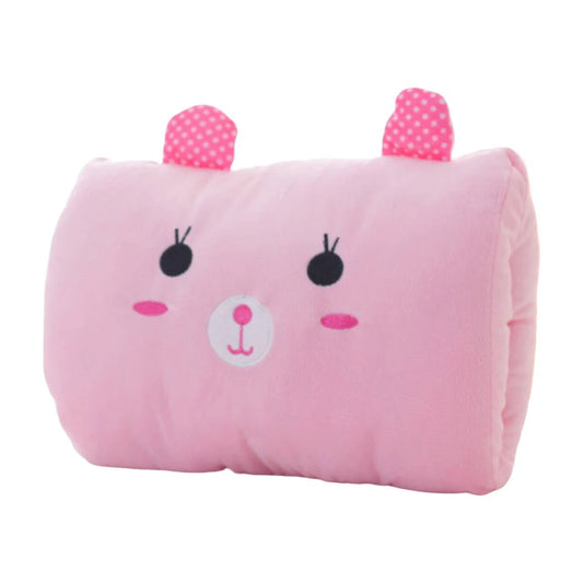 Pink Bear Children's Plush Pillows Hand Warmers Gloves Adults Cartoon Nap Pillows Cushions Creative Hand Warmers Plush Gift