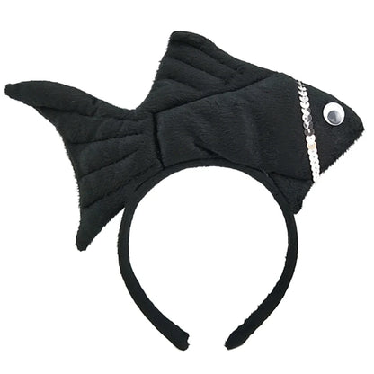 Cartoon Stuffed Fish Shape Headband Multiple Color Halloween Party Hair Hoop