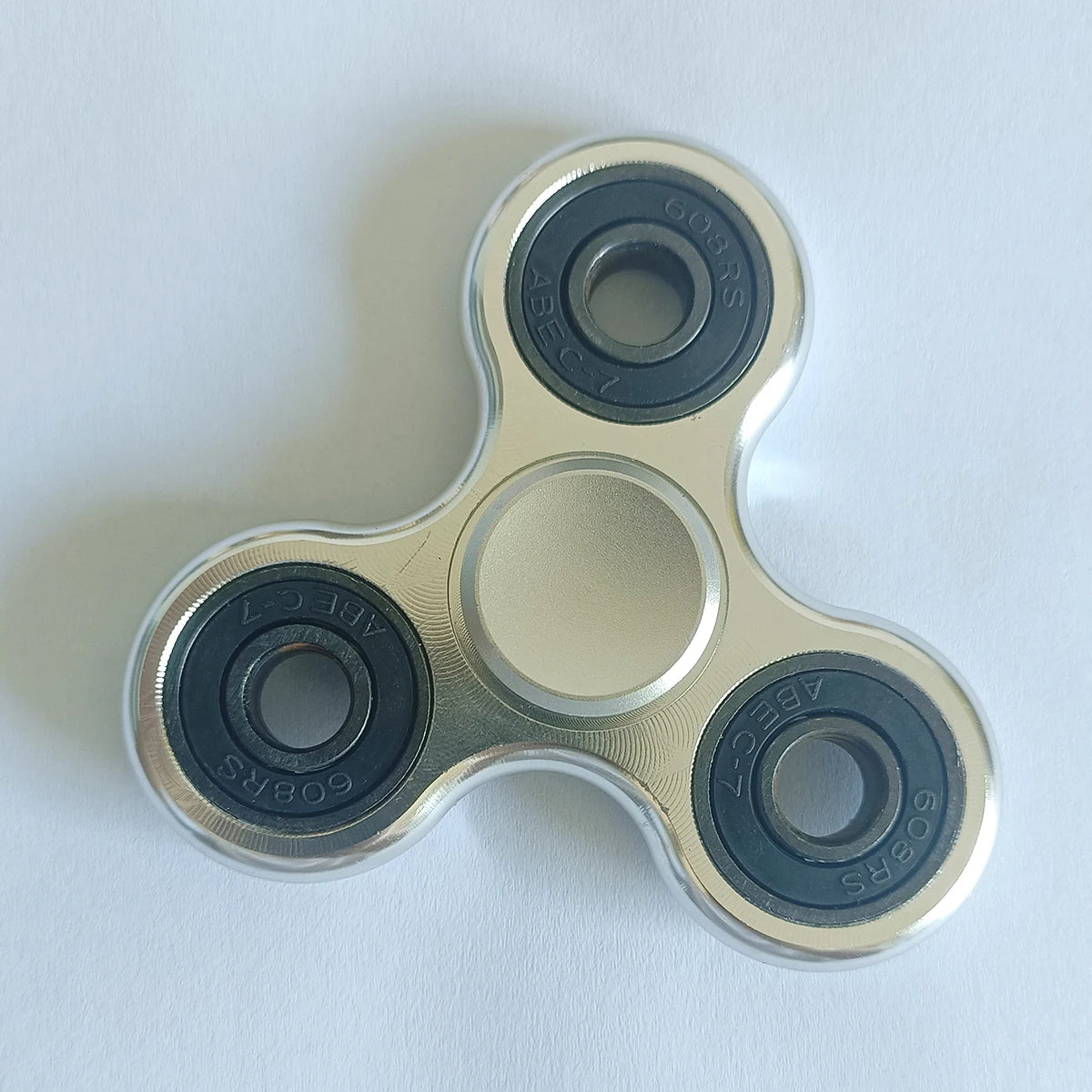 Aluminum Alloy Plating Fidget Spinner Metal Alloy R188 Mute Bearing Drawing Process Hand Spinner Stress Relief Adult Toys Gifts
