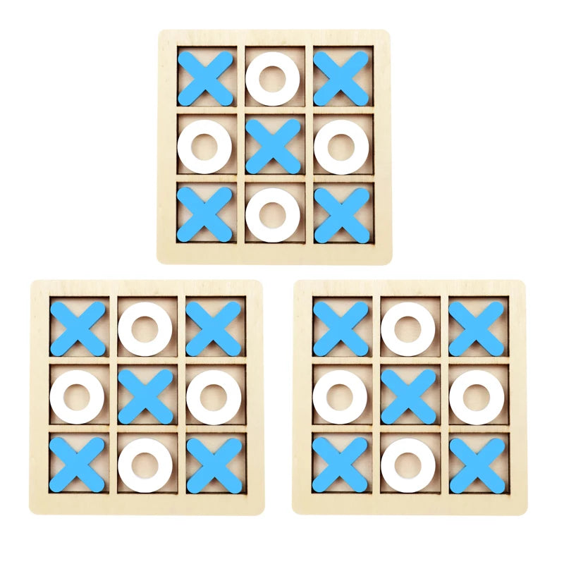 Montessori Play Game Wooden Toy Mini Chess Interaction Puzzle Training Brain Learing Early Educational Toys For Children Kids