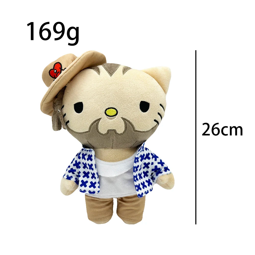 Multiple Styles Cute Cat Eminem XXXTentacion Frank Ocean Plush Toy Doll with Clothes Stuffed Soft Plush Toys Fans Collect Gift