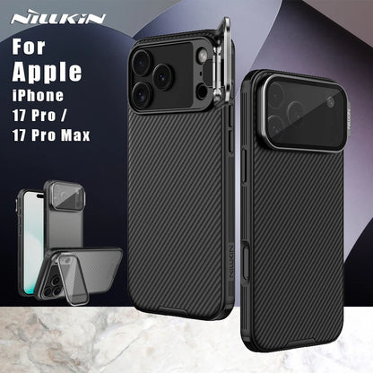 Nillkin for iPhone 18 17 Pro Max / 17 Pro Case CamShield Prop Camera Cover Transparent Stand Protection Back Cover Phone Case