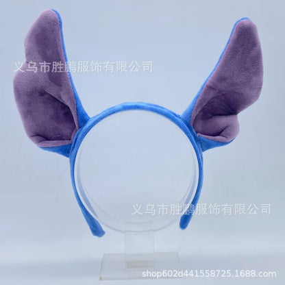 Halloween New Purple Long Ear Headband Adult Children's Birthday Party Rabbit Ears Hair Hoops Headgear