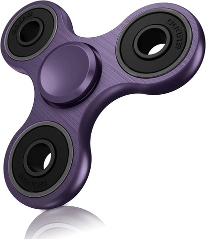 Aluminum Alloy Plating Fidget Spinner Metal Alloy R188 Mute Bearing Drawing Process Hand Spinner Stress Relief Adult Toys Gifts