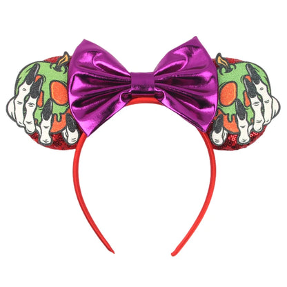 Mickey Mouse Ear Headbands Bow Hairbands Hair Accessories Party Christmas Halloween Princess Decoration Cosplay Costume for Girl