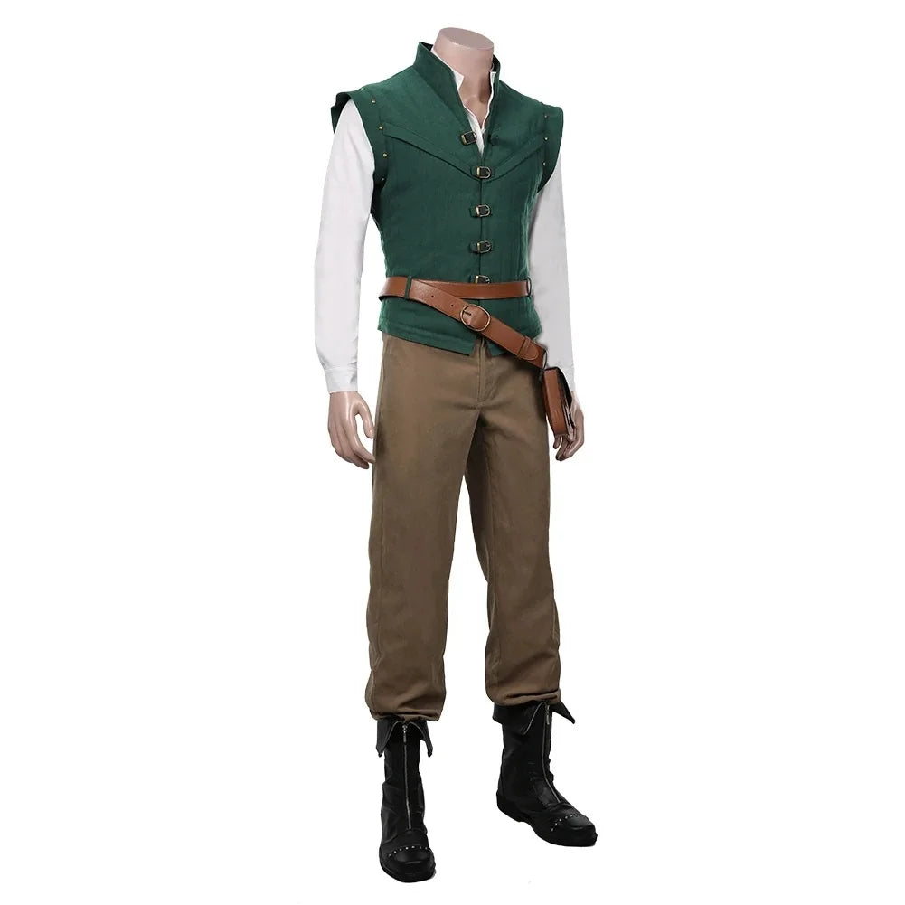 Flynn Rider Tangled Rapunzel Cosplay Costume Adult Carnival Uniform Halloween Anime Halloween Costumes