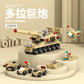 NEW DIY 6in1 Aircraft Carrier Helicopter Mortar Missile Armored Vehicle Building Blocks Kit Girls Bricks Movie Model Kids Toy