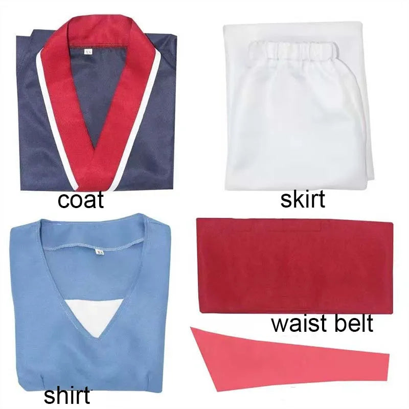 Mulan Cosplay Costume Women Princess Mu Lan Dress Chinese Hanfu Heroine Outfit for Halloween Comic Con