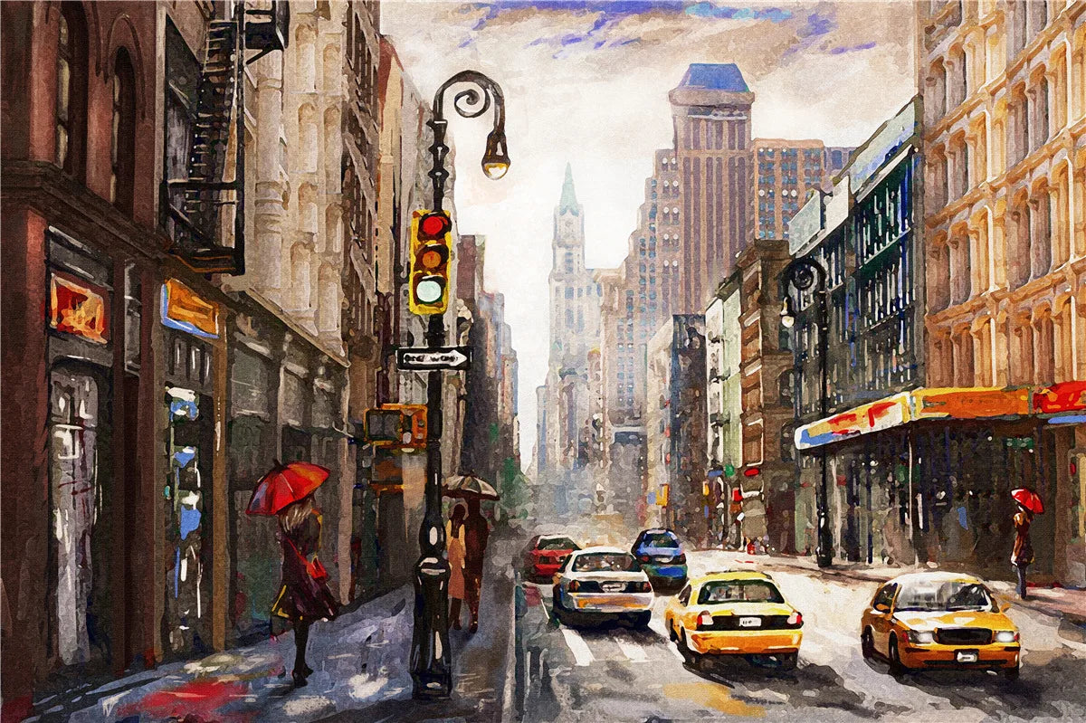 1 Box 500 Pieces 46*28cm Jigsaw Puzzles 500 Pieces Cardboard Picture Landscape Oil Painting Art Puzzles Family Games