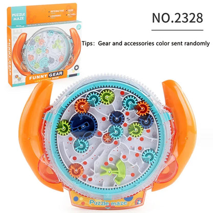 3D Creative Puzzle Maze Magic Transparent Puzzle Speed Cube Rolling Ball Magic UFO Maze Toys For Children Stress Reliever Toys