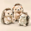 Adorable Hedgehog Plush Toy Stuffed Animal Sleeping Companion Doll for Room Decor Cute Birthday Gift