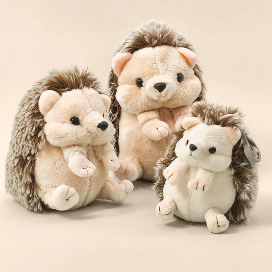 Adorable Hedgehog Plush Toy Stuffed Animal Sleeping Companion Doll for Room Decor Cute Birthday Gift