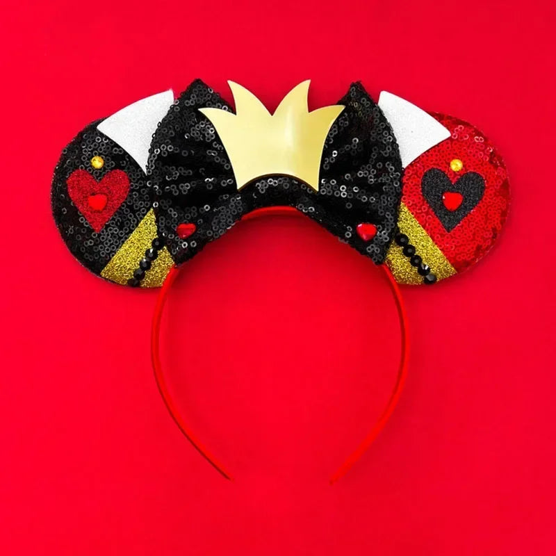 Disney Halloween Ear Headbands For Adults Kids Cosplay Bat Skeleton Maleficent Hairband Girls Ghost Women Party Hair Accessories
