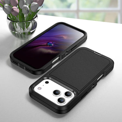 3 in 1 Heavy Armor Defend Phone Case For iPhone 18 17 Air 16 15 14 Plus 13 12 Pro Max  Hard Plastic Frame TPU Back Cover