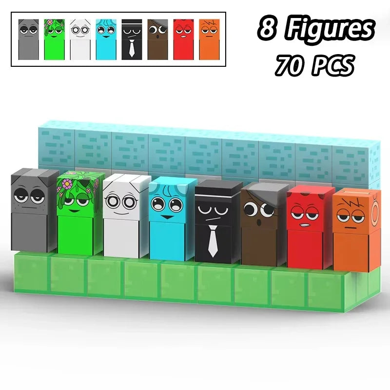 Magnetic Building Block Sprunki Magnet Cube Mine World Kid Gift Set for Boy Girl Children Age 3+ DIY Model STEM Sensory MusicToy
