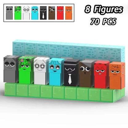 Magnetic Building Block Sprunki Magnet Cube Mine World Kid Gift Set for Boy Girl Children Age 3+ DIY Model STEM Sensory MusicToy