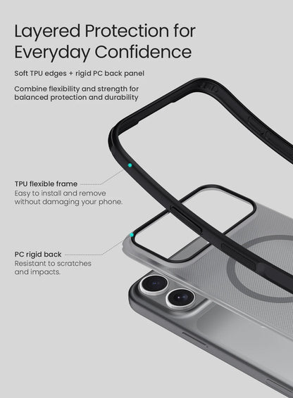 NILLKIN Magnetic Case For iPhone 18 Pro Max IPhone18 Frosted Shield Pro TPU PC MagSafe Hard Cover