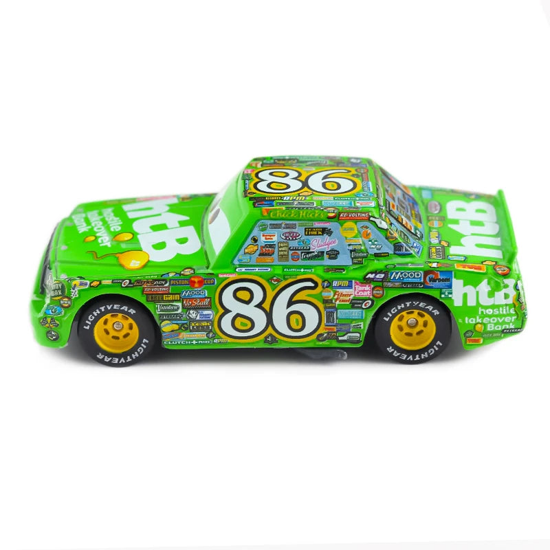 Cars 3 Pixar Cars No.86 Chick Hicks Metal Diecast Toy Car 1:55 Lightning McQueen Children's Gift