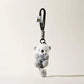ZAKOL Cute Otters Holding Fish Plush Pendant Keychain Backpack Keyrings Pendant Bag Key Wallet Pendant Wholesale