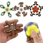 Italian Brainrot Tung Deformed Fidget Spinner Chain Toy Antistress Hand Spinner Vent Toy Adult Stress Relief Fidget Sensory Gyro