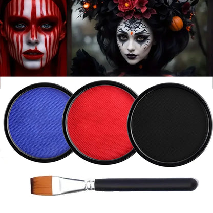 30G Water Monochromatic Face Body Painting Palette Halloween Festive Washable Face and Body Paint Makeup Costume Body Partie
