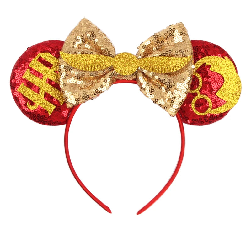 2023 Mouse Ears Headband For Kids Adult Halloween Spider Sequins Bow Hairband Festival Party Cospaly DIY Hair Accessories