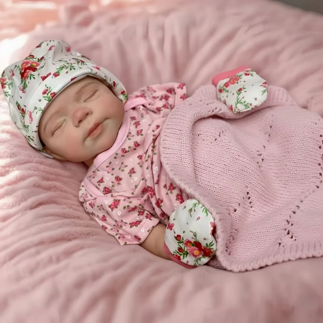 Open Mouth & Washable18Inch Pascale Whole Body Solid Silicone Bebe Reborn  Doll 3D Paint & Unpaint Skin Lifelike Newborn Dol