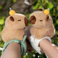 25X10cm Cute Funny Capybara Toy Slap Snap Wrap Wristband Lovely Cartoon Animal Bracelet Kawaii Plush Doll Wristband Gifts