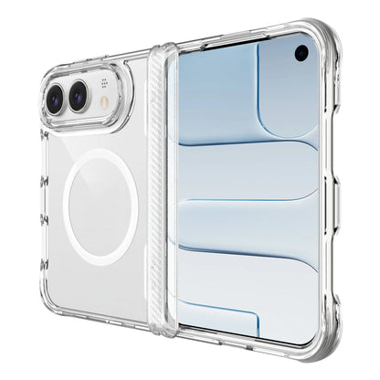 Magnetic Anti-Drop Transparent Phone Case for iPhone Ultra 18 Fold Wide Hinge Protection‌ For Magsafe Shockproof Slim fit Cover