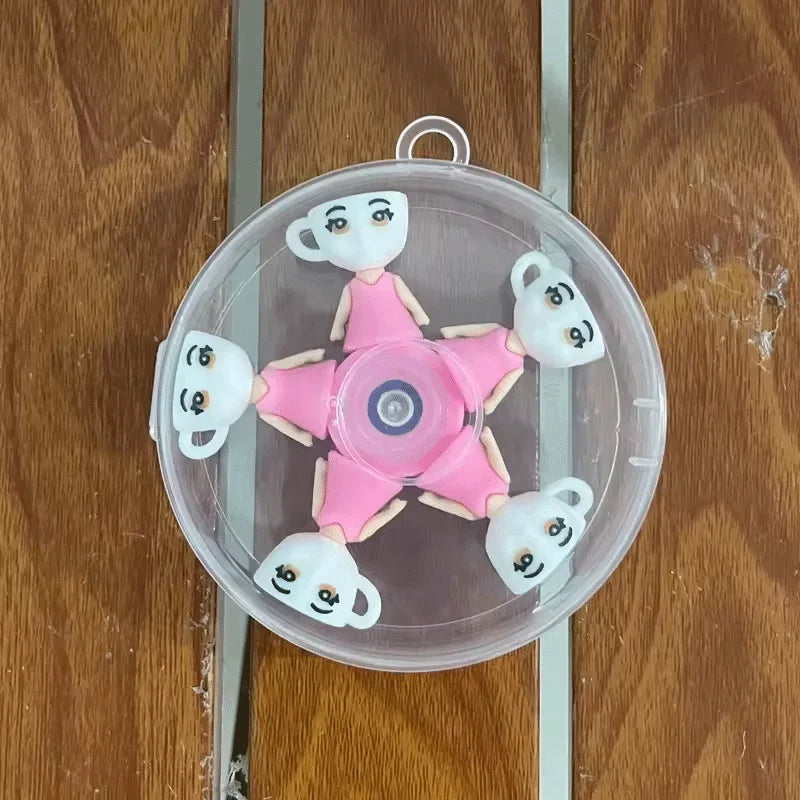 Italian Brainrot Tung Deformed Fidget Spinner Chain Toy Antistress Hand Spinner Vent Toy Adult Stress Relief Fidget Sensory Gyro