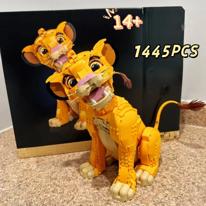 1445PCS New Arrival The Lion Model Building Blocks Creative Cartoon Toys for Friends Adults Holiday Birthday Presents