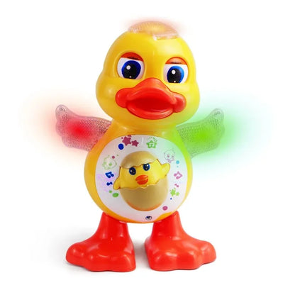 Electric Dancing Duck Toy Interactive Musical Animal with Flashing Lights Educational Gift for Kids